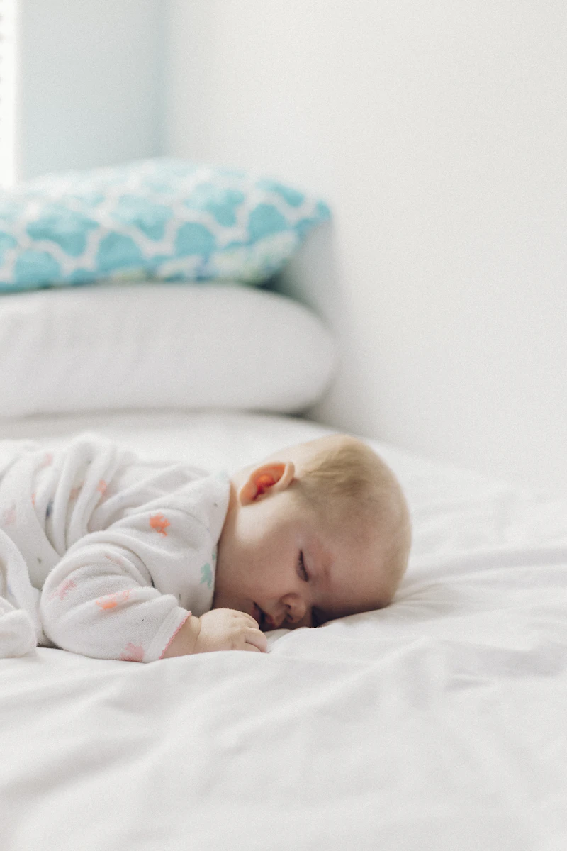 Baby resting in soft natural light